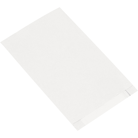 Gusseted White Merchandise Bags